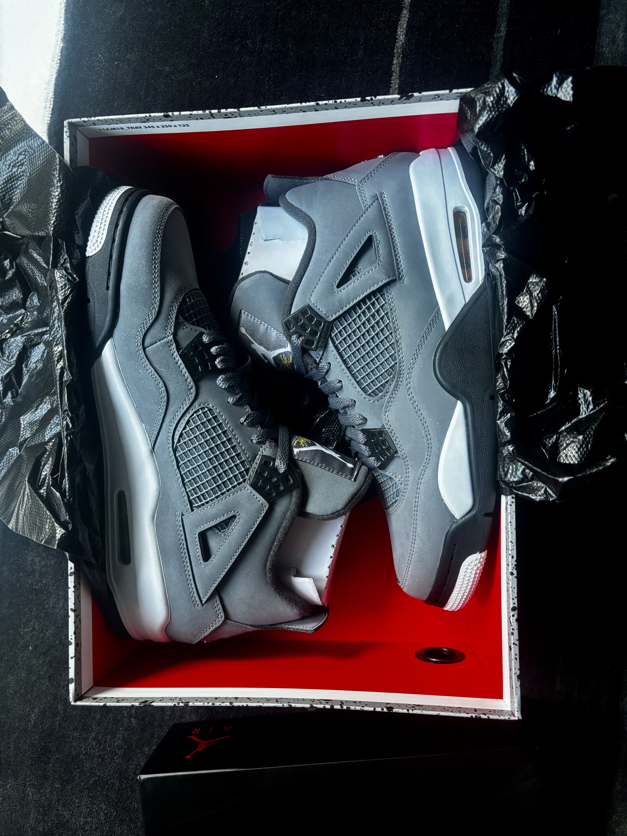 Jordan Brand Nike Air Jordan 4 Retro Cool Grey 2019 US11/EU45 Size US 11 / EU 44 - 3 Thumbnail