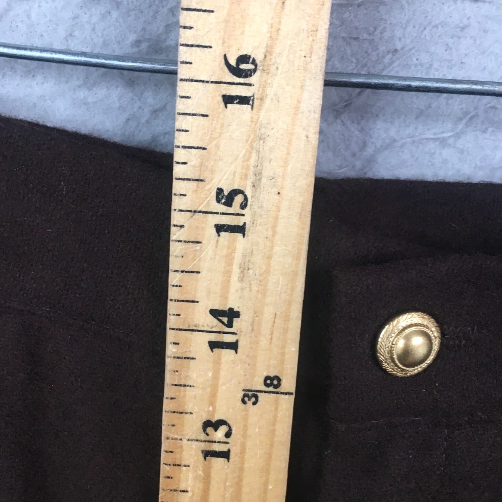 Vintage VINTAGE Fundamental Things Pants Women 16 Brown 100% Wool Career Academia Office NEW VTG Size 31" - 6 Thumbnail