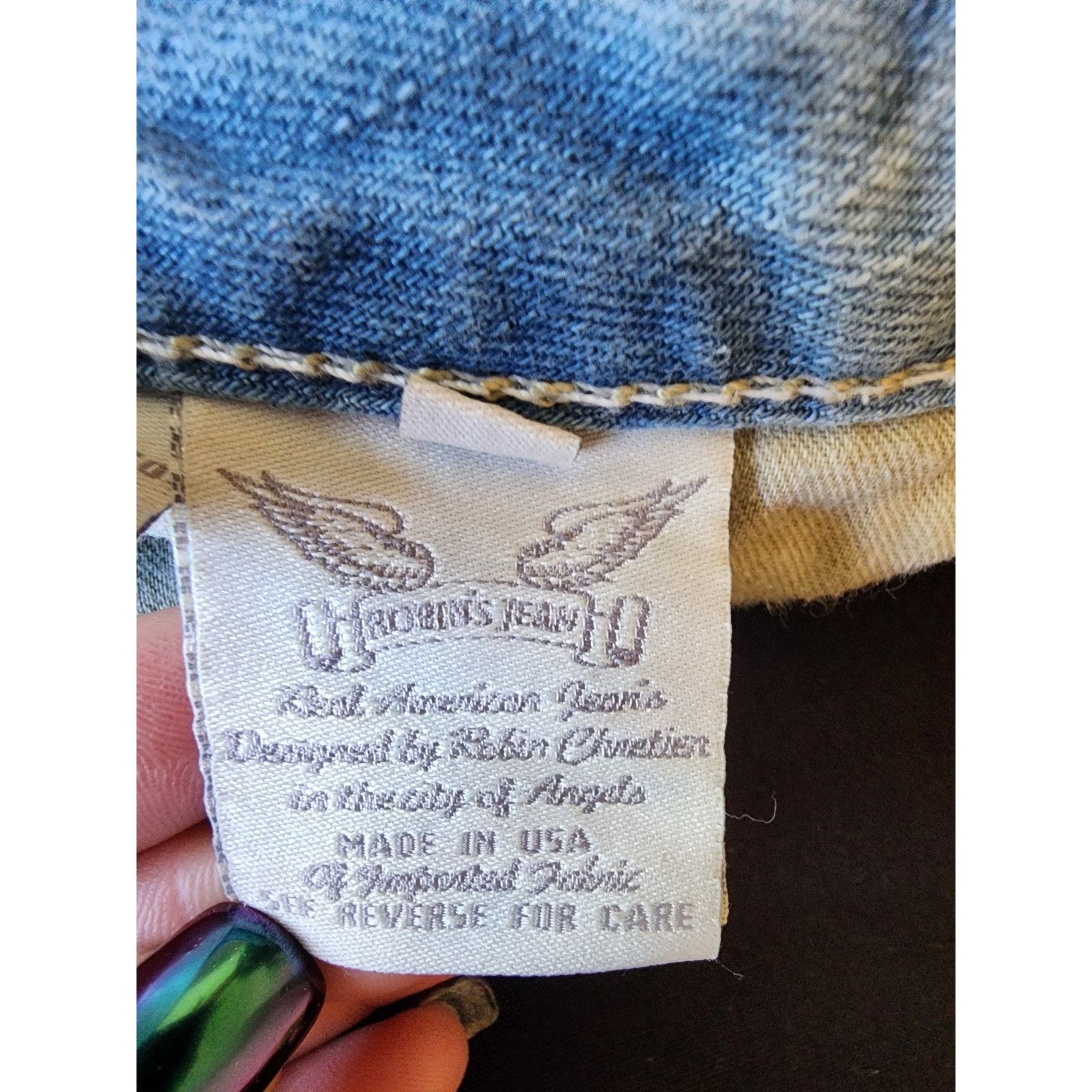 Robins Jeans Robin’s Jean Mens Destroyed Rhinestones Studded Shorts Size US 42 / EU 58 - 6 Thumbnail