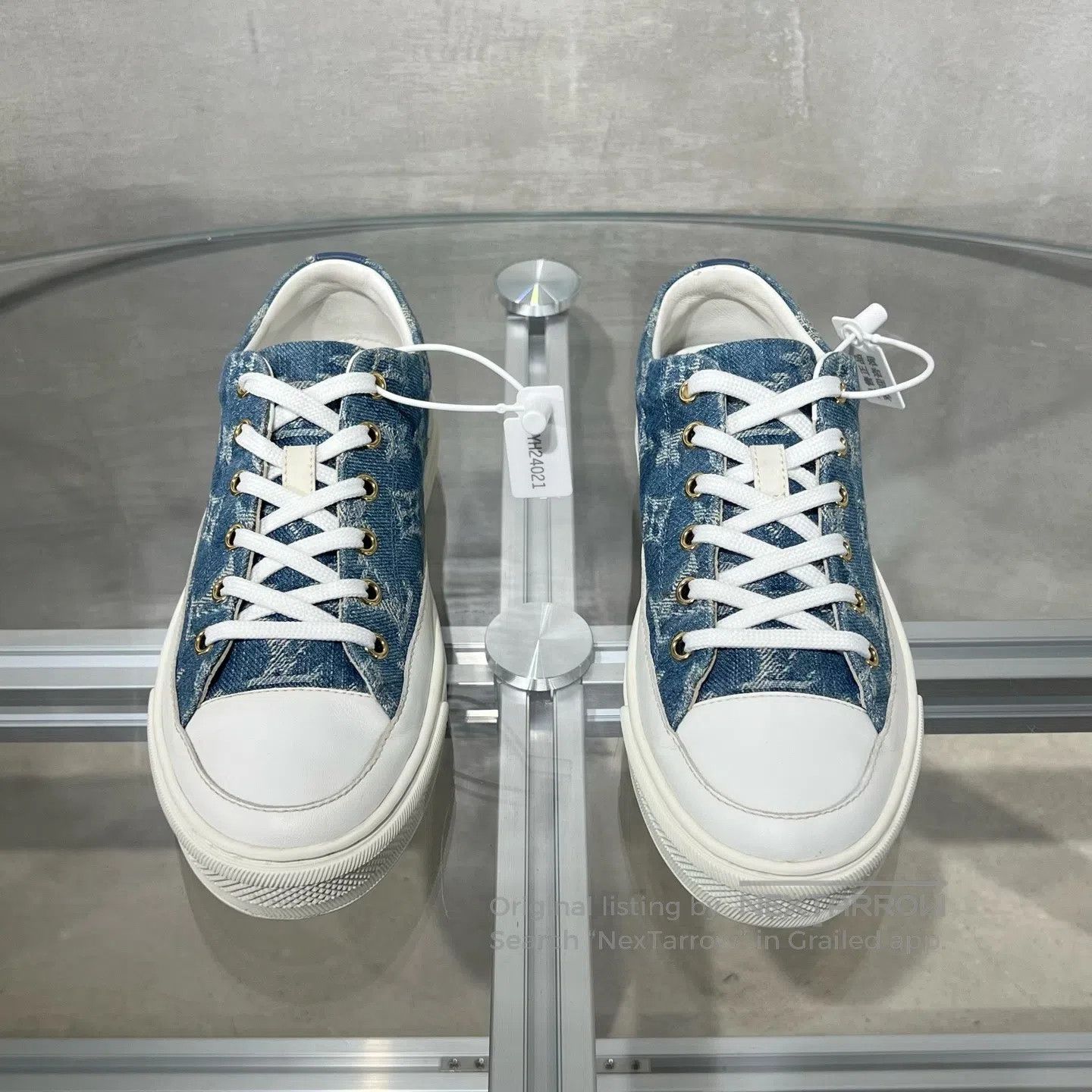 Louis Vuitton Louis Vuitton Cowboy board shoes White Blue Size US 5.5 / IT 35.5 - 2 Thumbnail