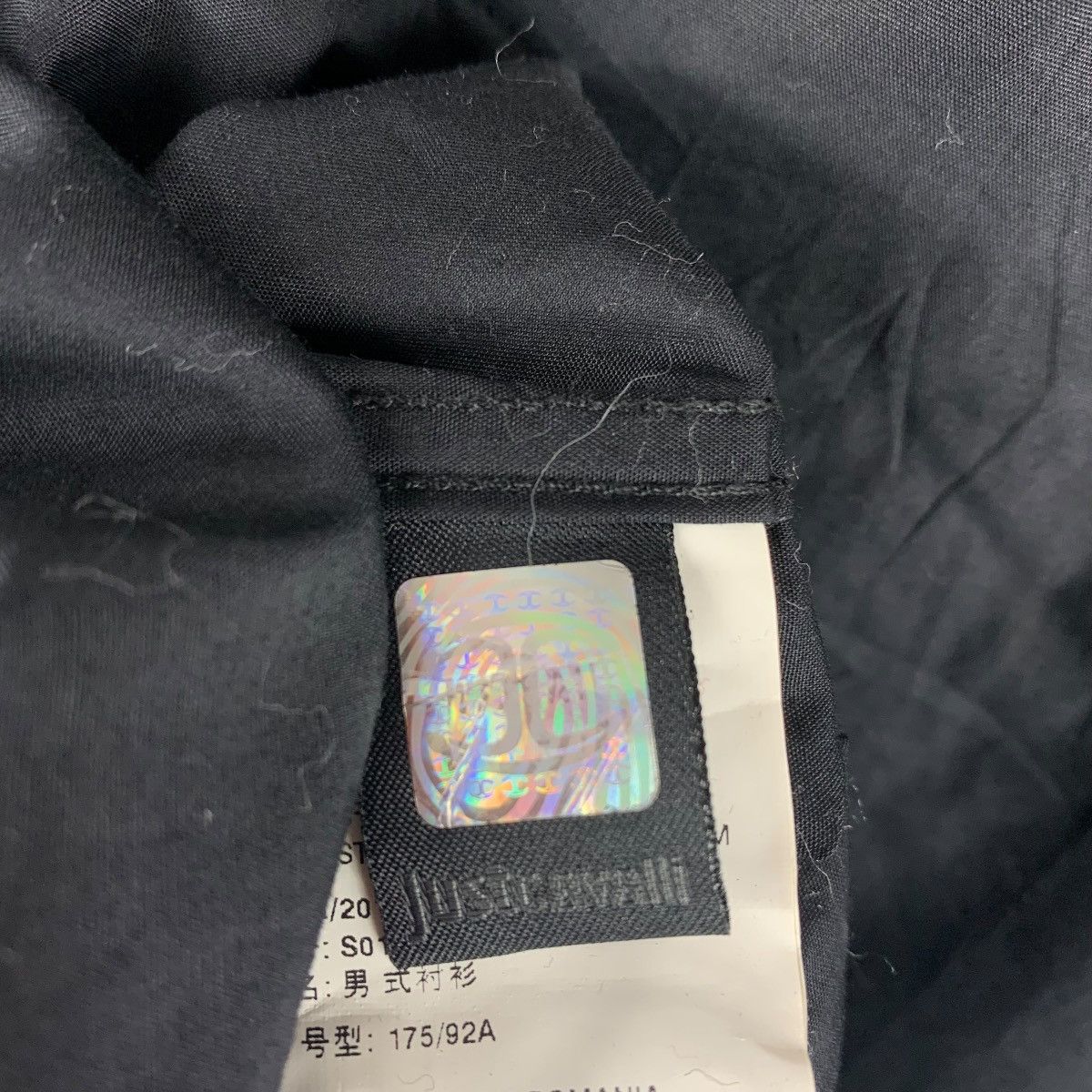Designer × Roberto Cavalli JUST CAVALI button up black shirt Size US M / EU 48-50 / 2 - 13 Thumbnail