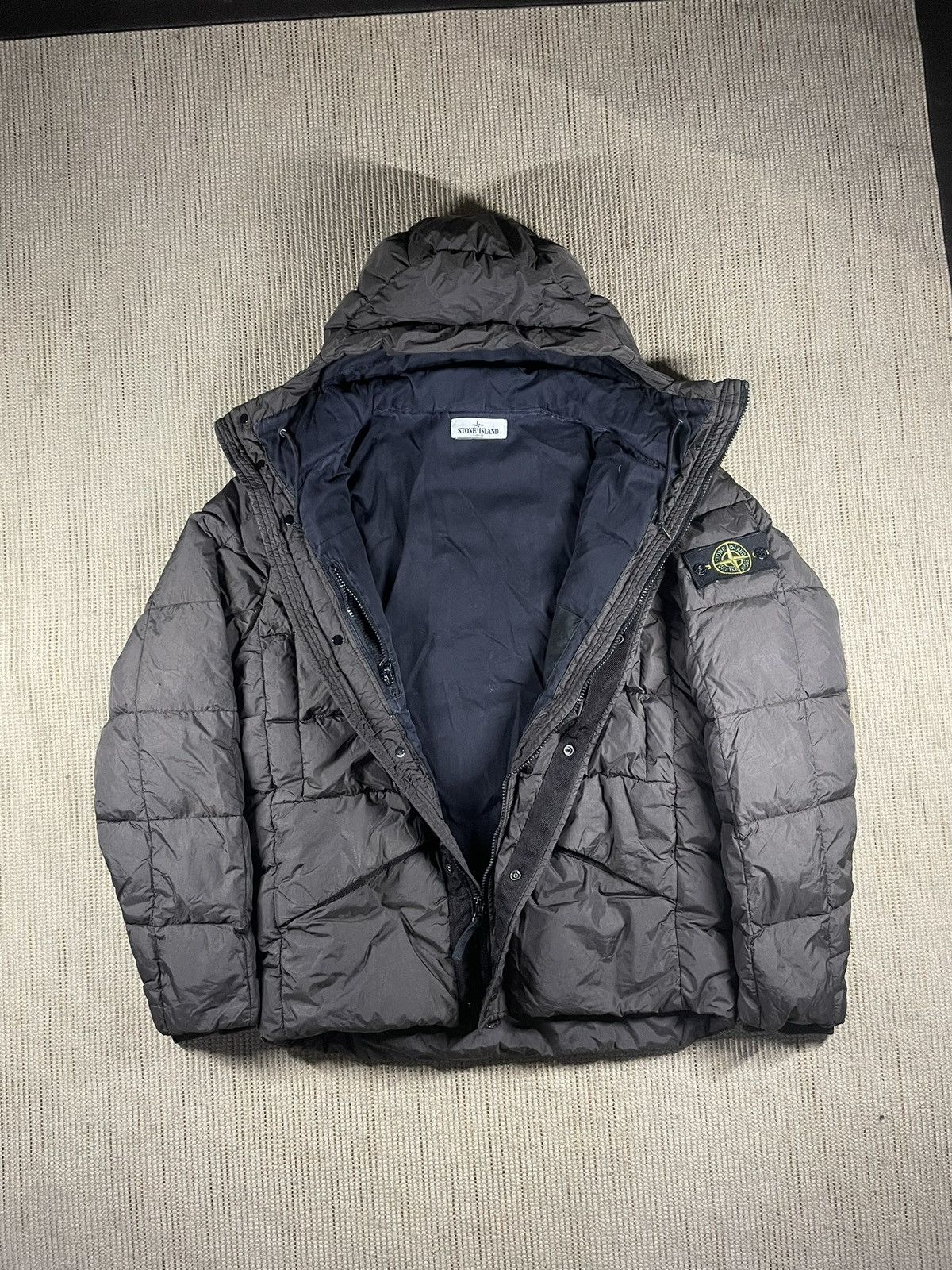 Stone Island Abrigo Garment Dyed Nylon Tela down Stone Island Size US M / EU 48-50 / 2 - 2 Thumbnail