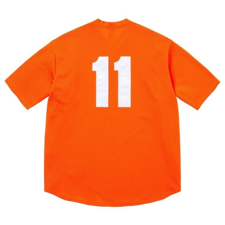 トップス Supreme S Logo Baseball Jersey Orange L Supreme Supreme S