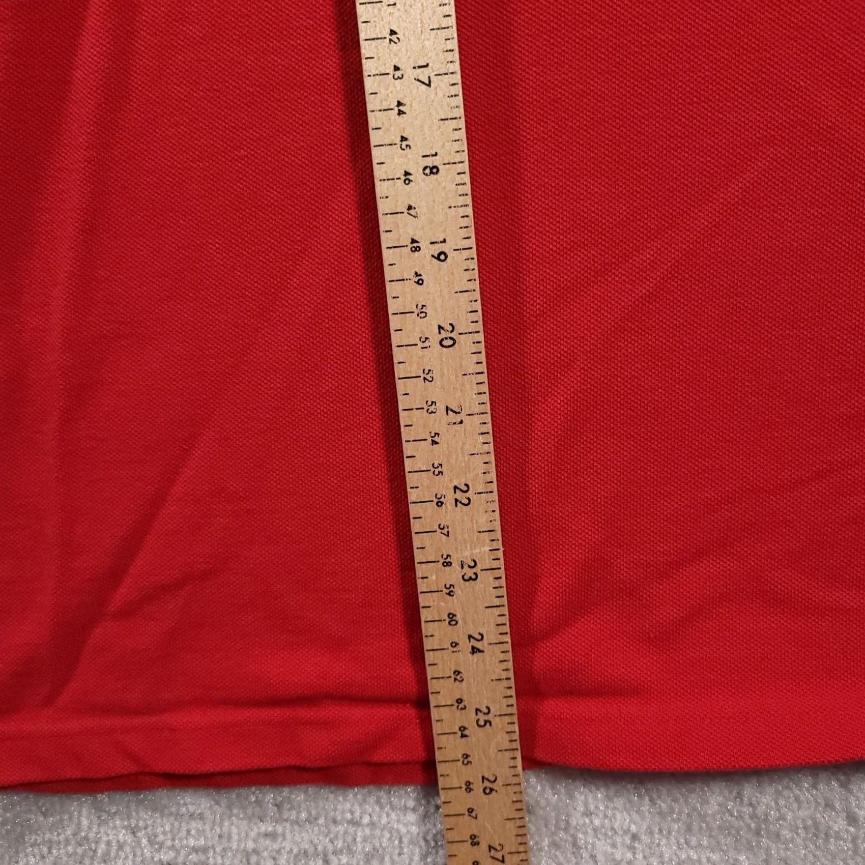 Jerzees VINTAGE Jerzees Polo Shirt Mens XL Red Short Sleeve Combed Cotton 100% Knitted Fabric Logo Embroidered 90s Theme Industrial Casual Workwear Size US XL / EU 56 / 4 - 7 Thumbnail