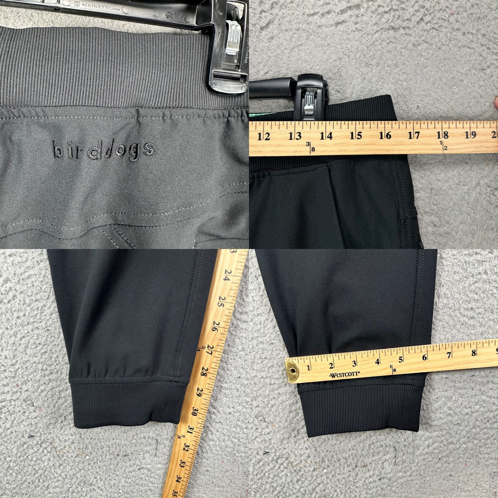 Vintage Birddogs Mens Jogger Boomstick Pants XL Black Drawstring Pockets Unlined Pull On Mens Activewear Jogger Pants Size US 36 / EU 52 - 8 Thumbnail