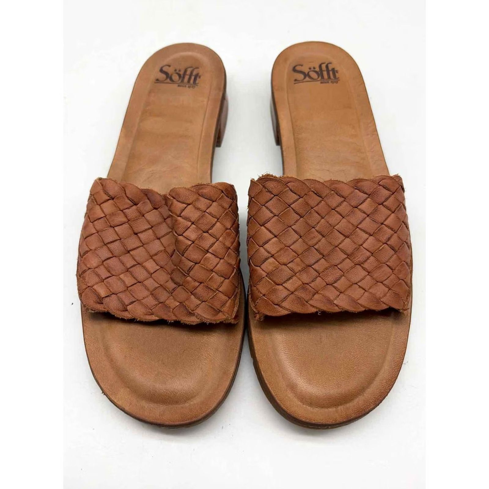 Vintage Sofft Tan Size 9 Slide Sandals Size US 9 / IT 39 - 5 Thumbnail