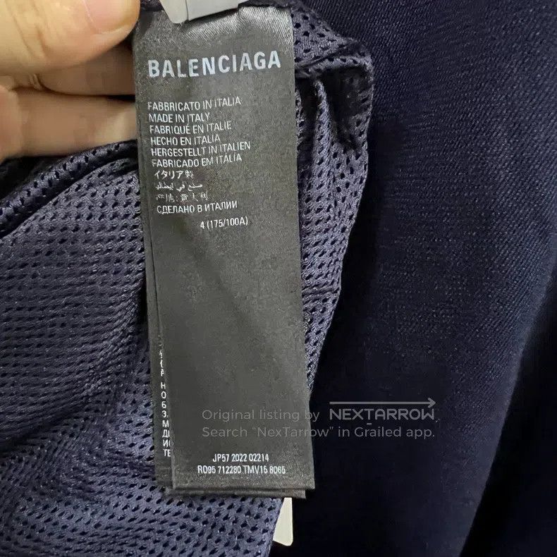 Balenciaga Balenciaga Side Striped Embroidered Logo School Uniform Size US XL / EU 56 / 4 - 5 Thumbnail