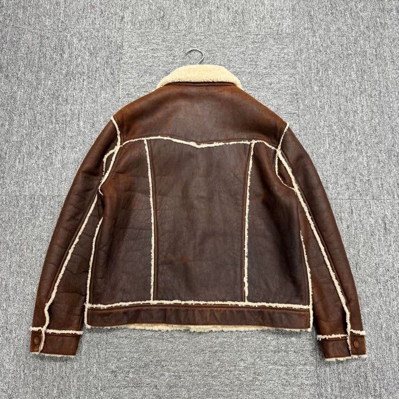 Saint Laurent Paris brown shearling lined outerwear jacket Size US XXL / EU 58 / 5 - 2 Thumbnail