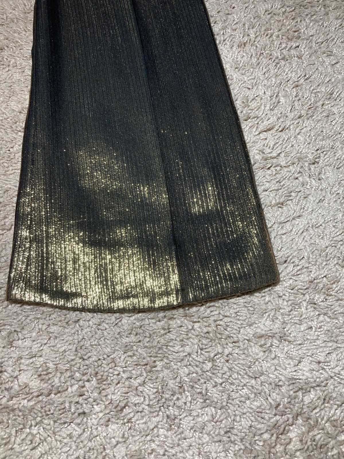 Celine AW23 Celine Gold Striped Flare Suit Pants Metallic 2023 Hedi Size US 32 / EU 48 - 11 Thumbnail