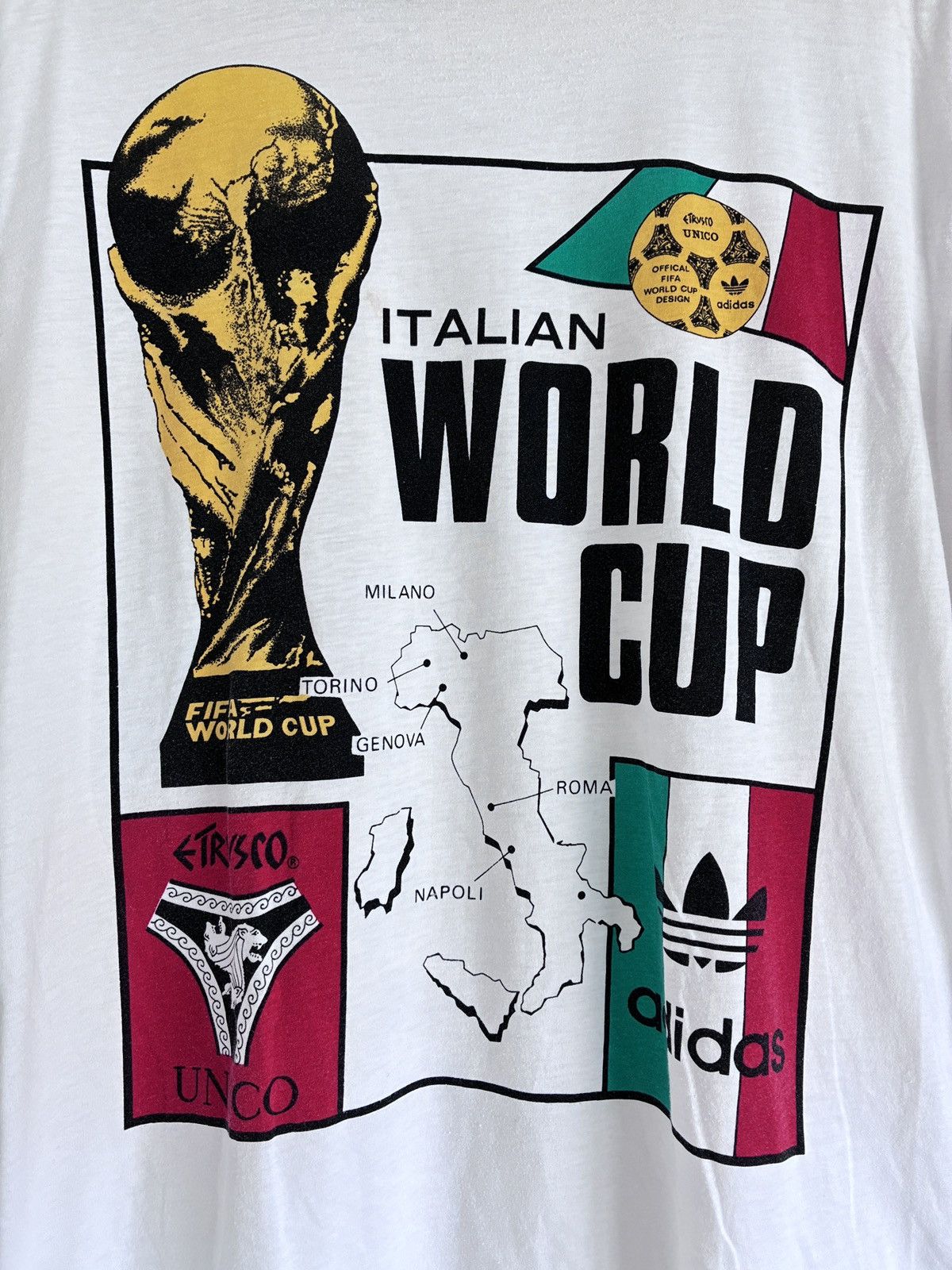 Vintage Adidas Italian World Cup (1990) Size US M / EU 48-50 / 2 - 3 Thumbnail