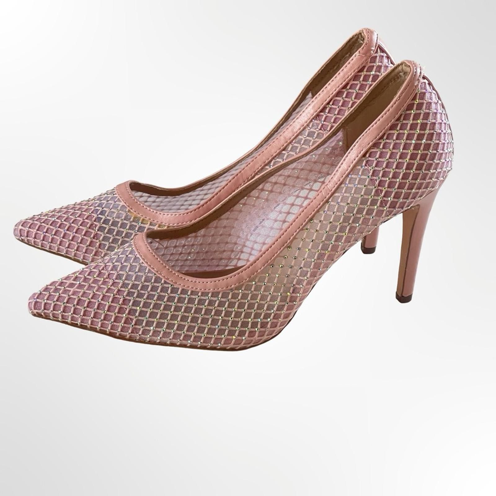 Other Chase+Chloe Blush Pink Mesh Pointed-Toe Stiletto Pumps - 8.5 Size US 8.5 / IT 38.5 - 1 Thumbnail