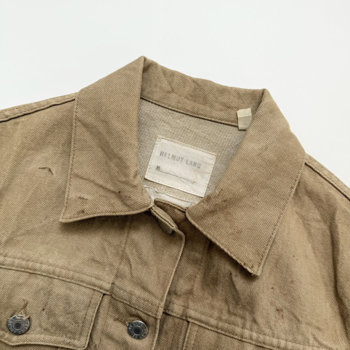 Helmut Lang Early 2000s Helmut Lang Stained Classic Denim Trucker Jacket Size XS / US 0-2 / IT 36-38 - 4 Thumbnail