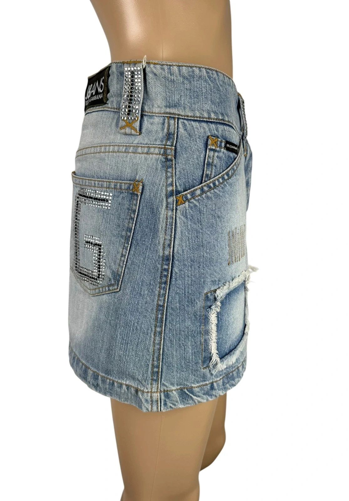 Dolce & Gabbana D&G Vintage Mini Skirt Denim size XS Size 26" / US 2 / IT 38 - 5 Thumbnail