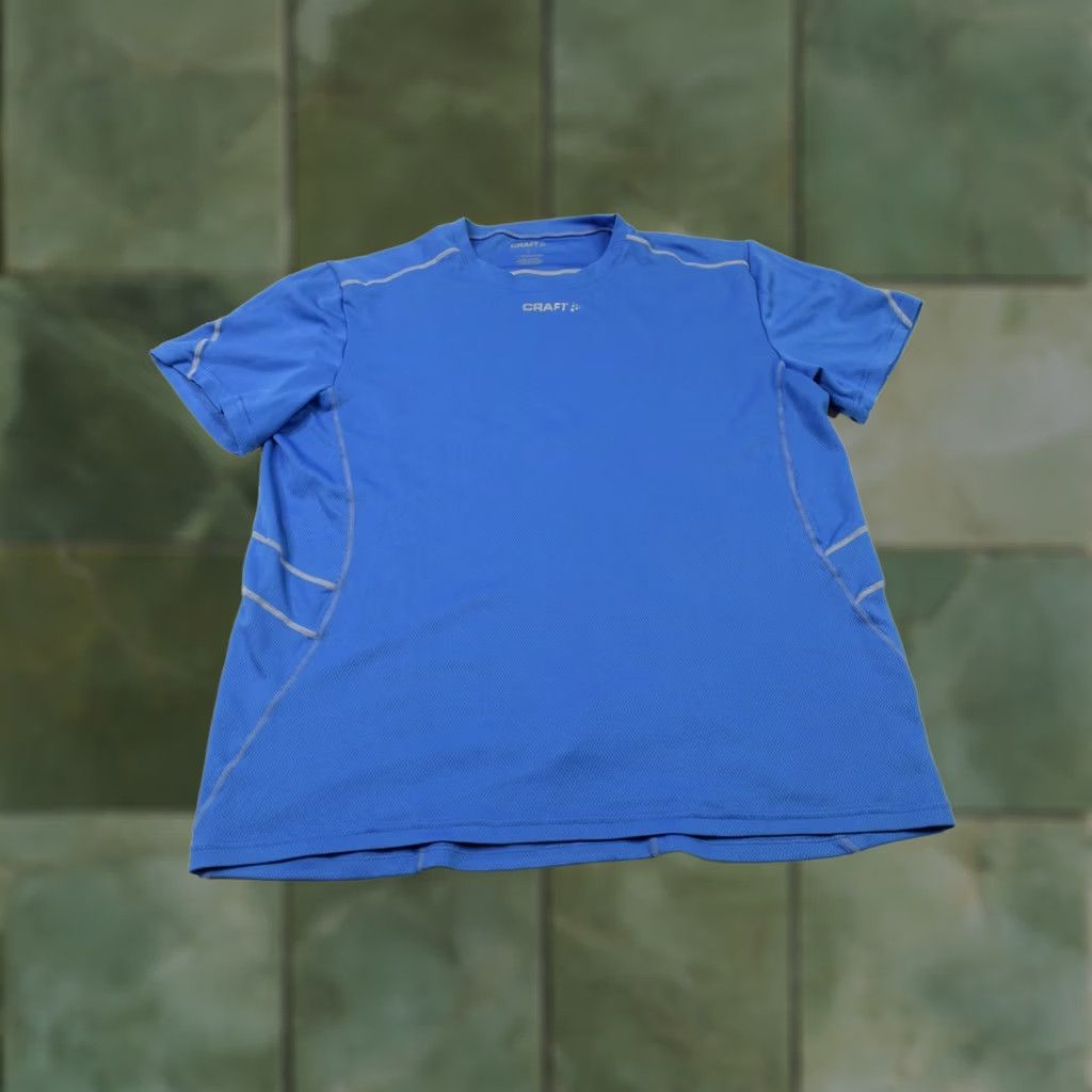 Layer 8 CRAFT Light Blue L1 Ventilation Short Sleeve Hiking Base Layer Top Womens L Shirt Size L / US 10 / IT 46 - 1 Thumbnail