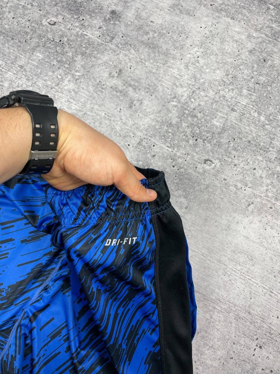 Nike Vintage Nike Y2K Style Drill Blue Wide Leg Casual Rap Shorts Size US 32 / EU 48 - 15 Thumbnail