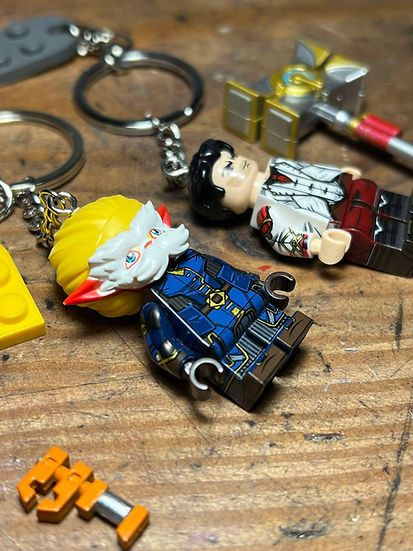 Cartoon Network × Handmade irritated studio arcane Heimerding Jayce minifigure keychain Size ONE SIZE - 5 Thumbnail
