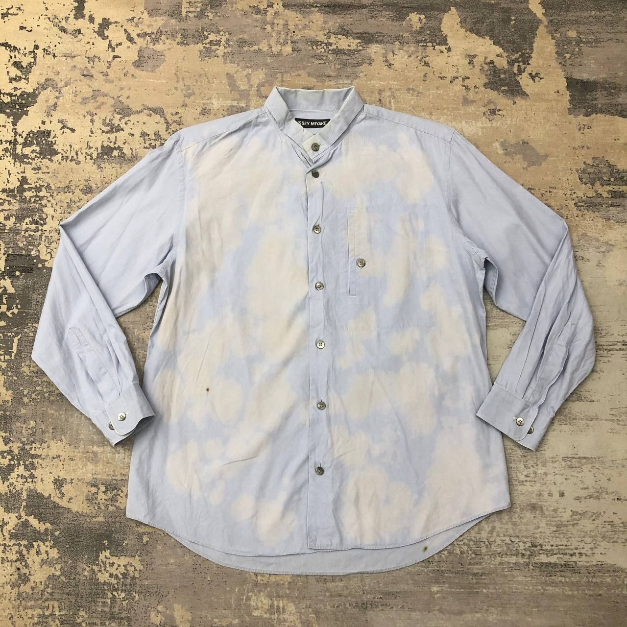 Issey Miyake T472 ISSEY MIYAKE ACID WASH STUDIO SHIRTS Size US L / EU 52-54 / 3 - 1 Thumbnail