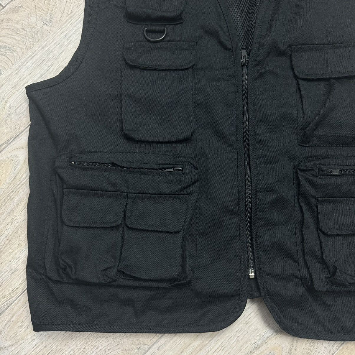 Vintage Vintage Multi Pocket Utility Unbranded Black Military Vest Size US L / EU 52-54 / 3 - 5 Thumbnail