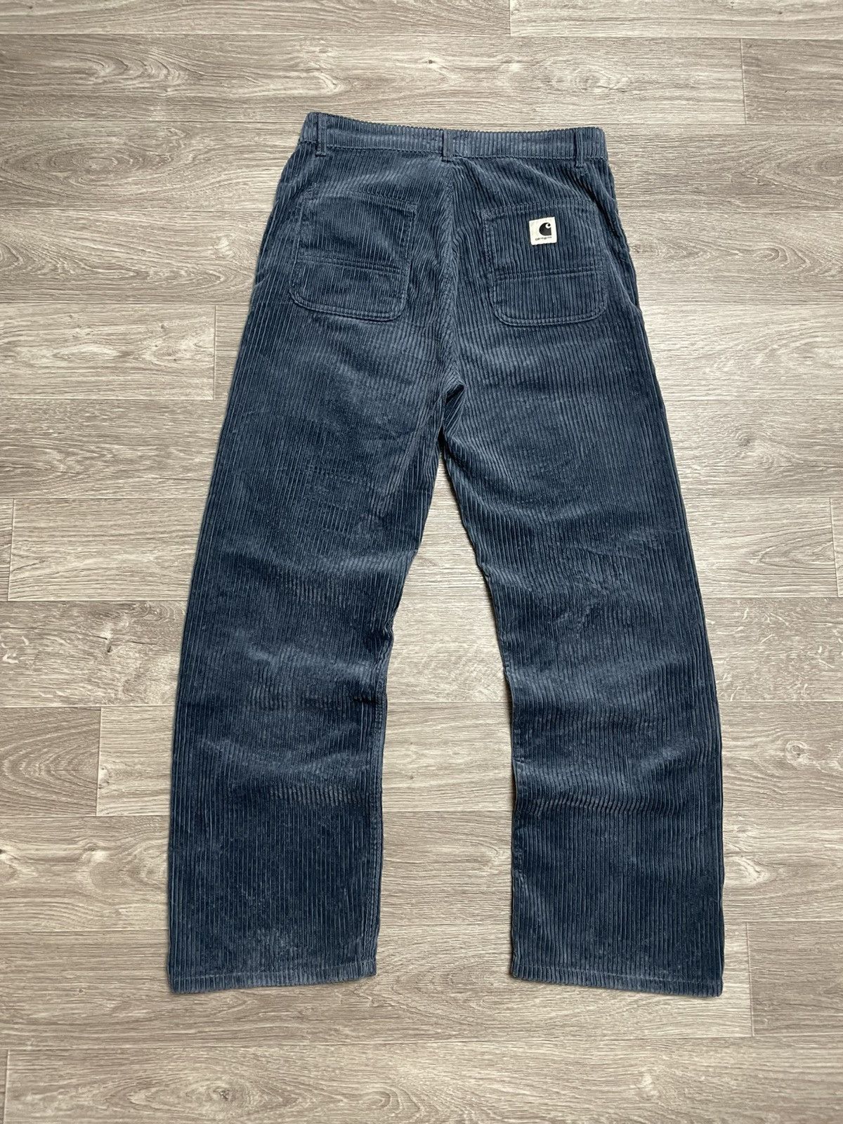 Carhartt Wip Carhartt WIP Blue Velvet Corduroy Loose Fit Pants Y2K Size US 30 / EU 46 - 1 Thumbnail