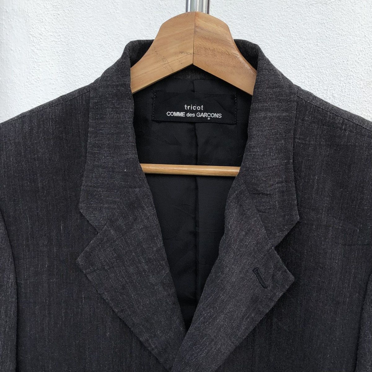 Comme des Garcons Comme des Garçons Trickot Silk Lined Blazer Jacket Size M / US 6-8 / IT 42-44 - 12 Thumbnail