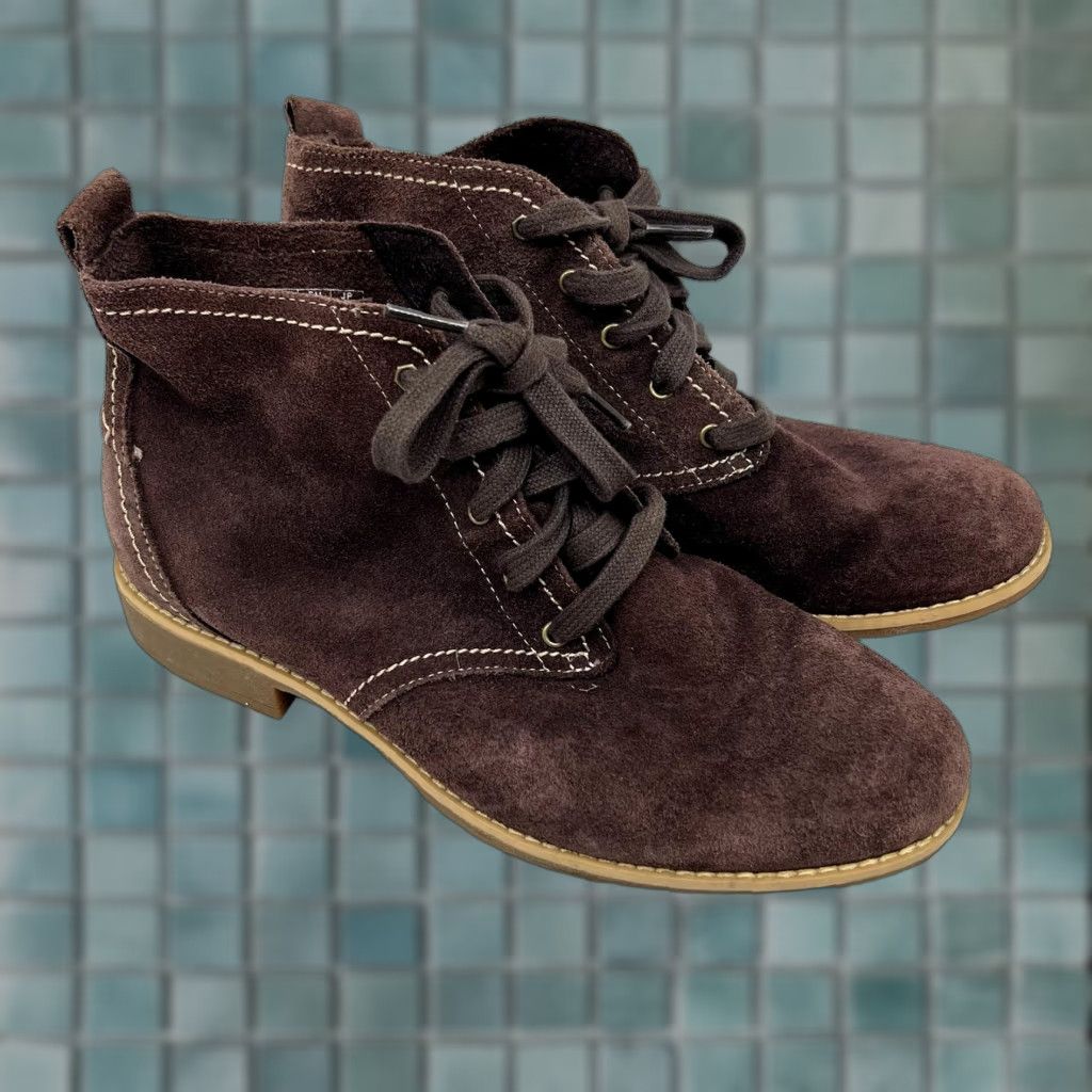 Timberland VINTAGE Timberland Boots Women's Size 7.5 Brown Leather Casual Ankle Boot Outdoor Comfort Size US 7.5 / IT 37.5 - 1 Thumbnail