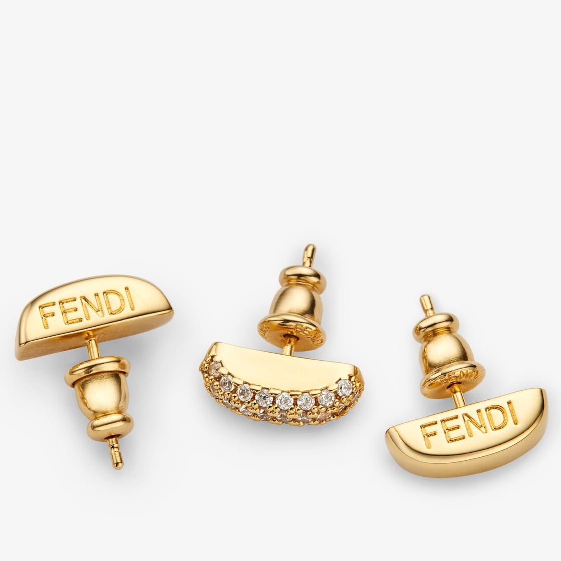 Fendi o1s1wg110925 Size:OS/Fendi Filo Earrings in Golden Size ONE SIZE - 2 Thumbnail
