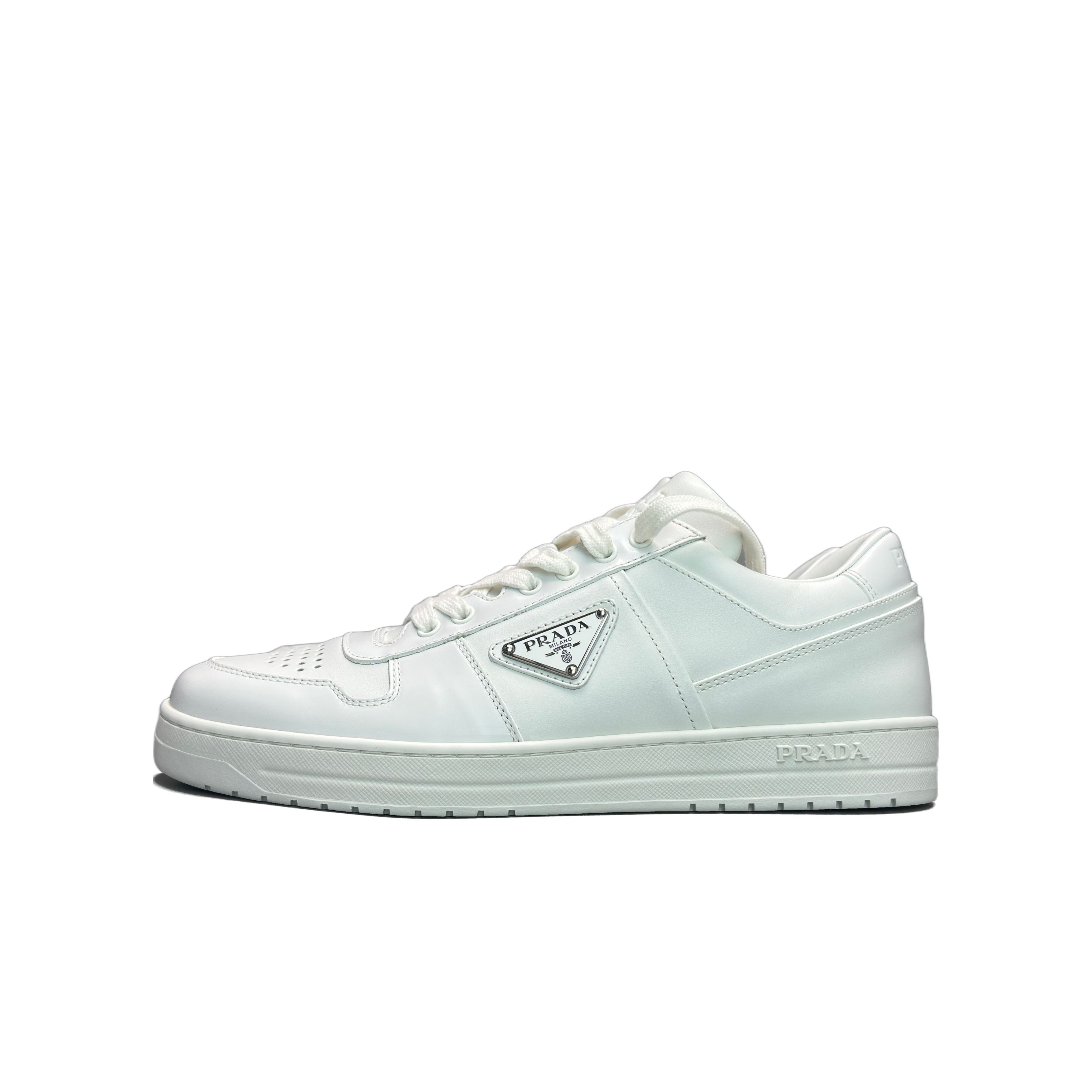 Prada Prada Downtown Leather Sneakers Size 7 Size US 7 / EU 40 - 1 Thumbnail