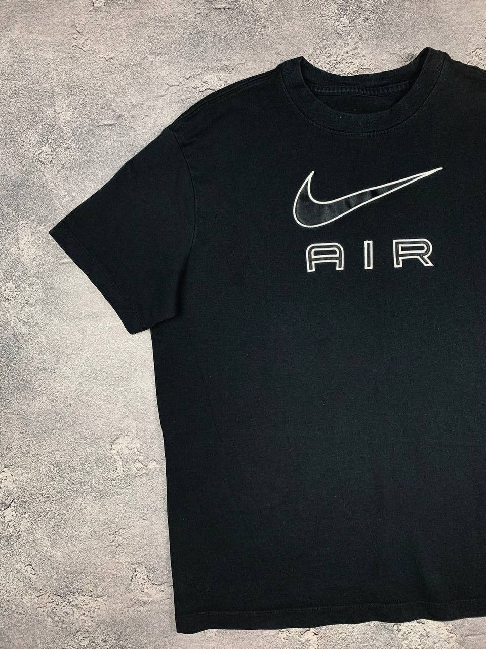 Nike Nike Air Black T-Shirt Size L Cotton Big Swoosh Embroidery Size US L / EU 52-54 / 3 - 2 Thumbnail
