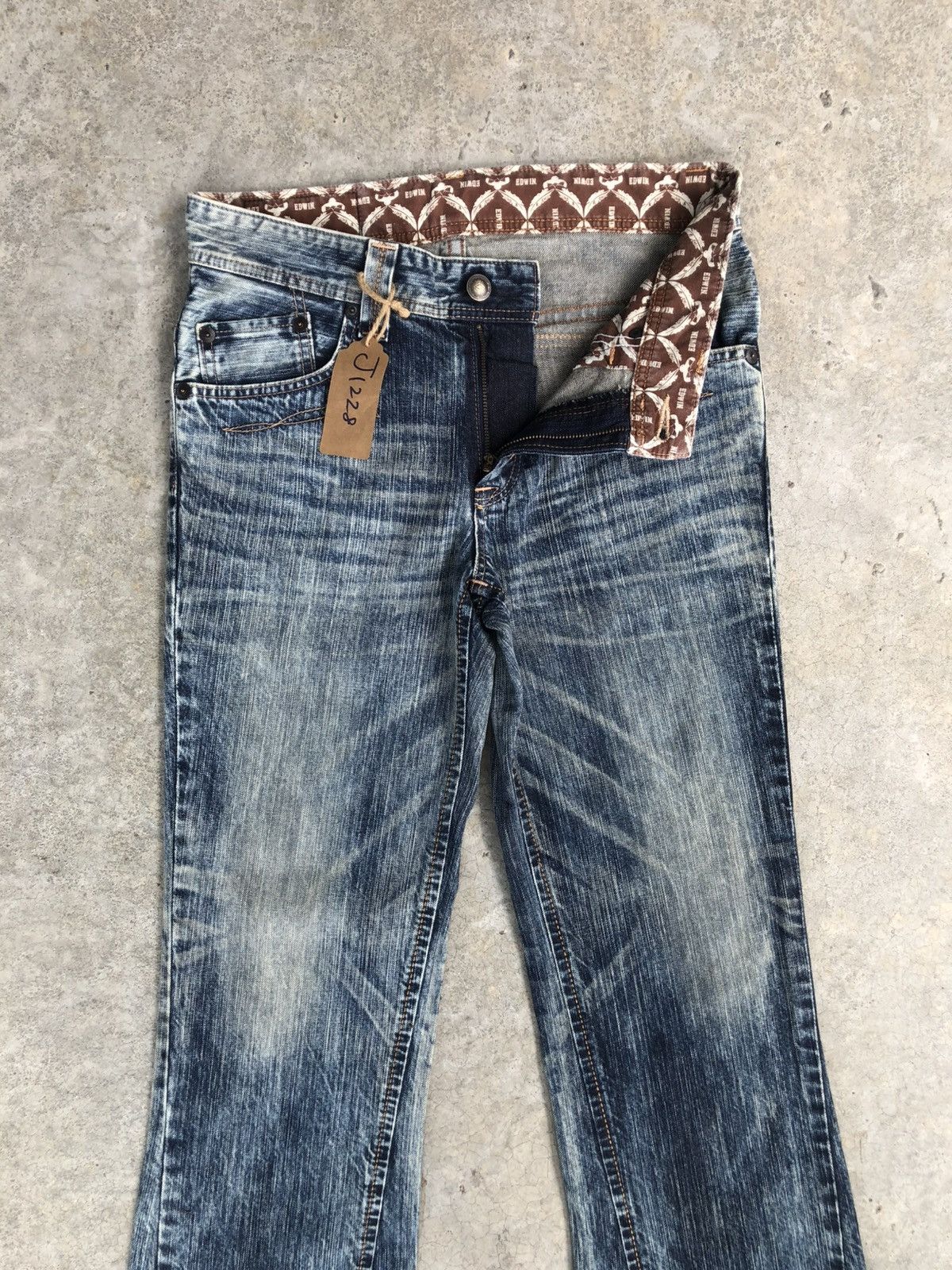 Hysteric Glamour Japanese Edwin XV Flared Jeans Distressed Denim Size US 32 / EU 48 - 3 Thumbnail