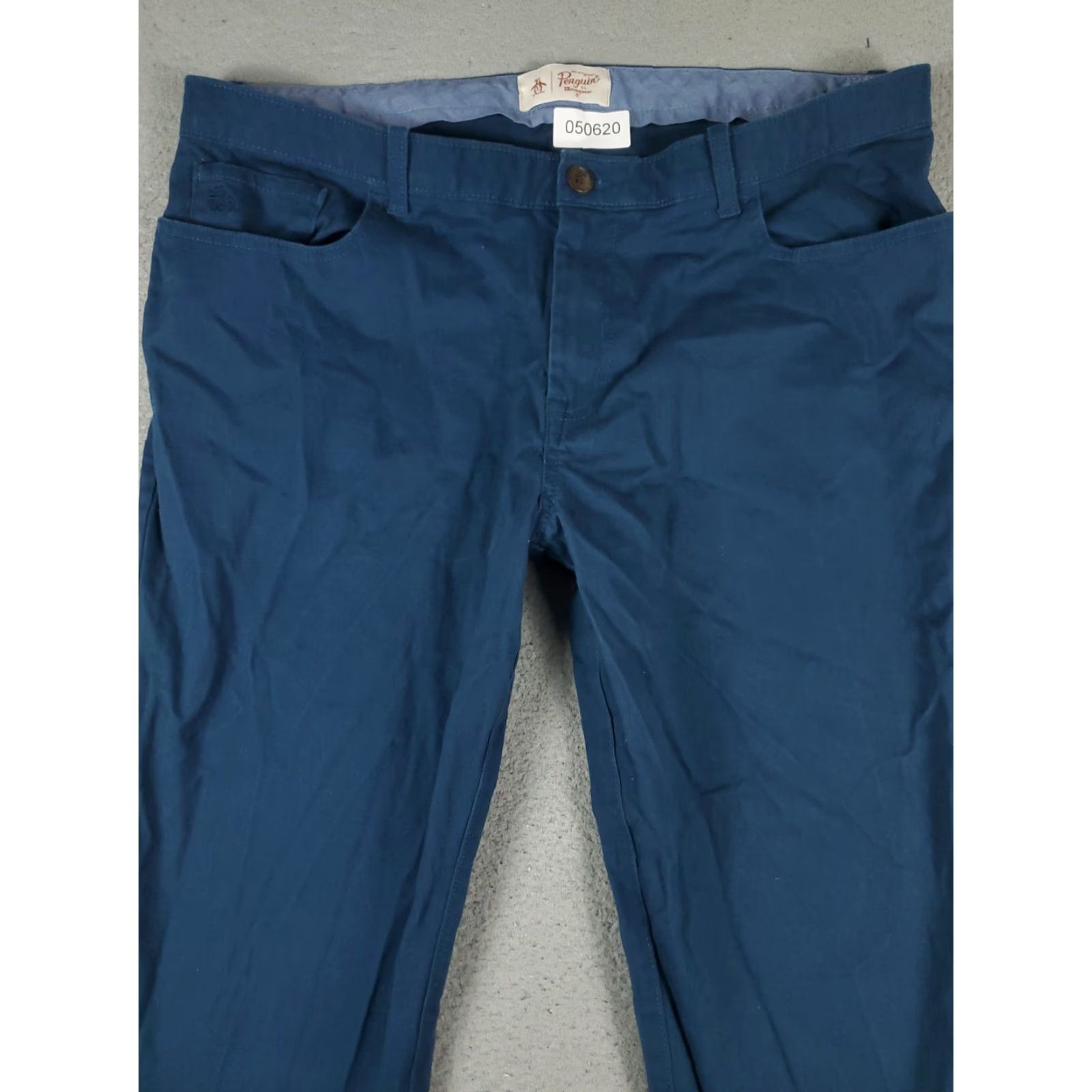 Original Penguin VINTAGE Original Penguin Men's Pants 38x26 Chino Flat Front Casual Business Formal Blue Size US 38 / EU 54 - 2 Thumbnail
