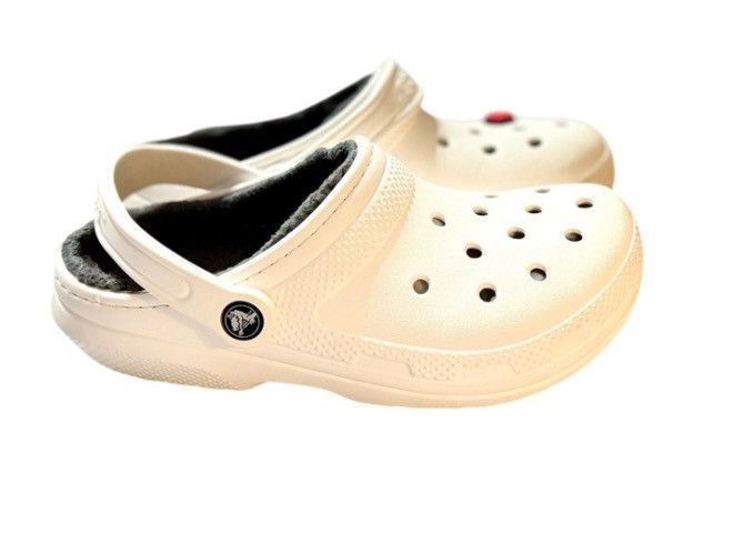 Crocs Crocs Classic Lined Clog White – Women’s Size W6 / Men’s M4 Size US 6 / IT 36 - 2 Thumbnail
