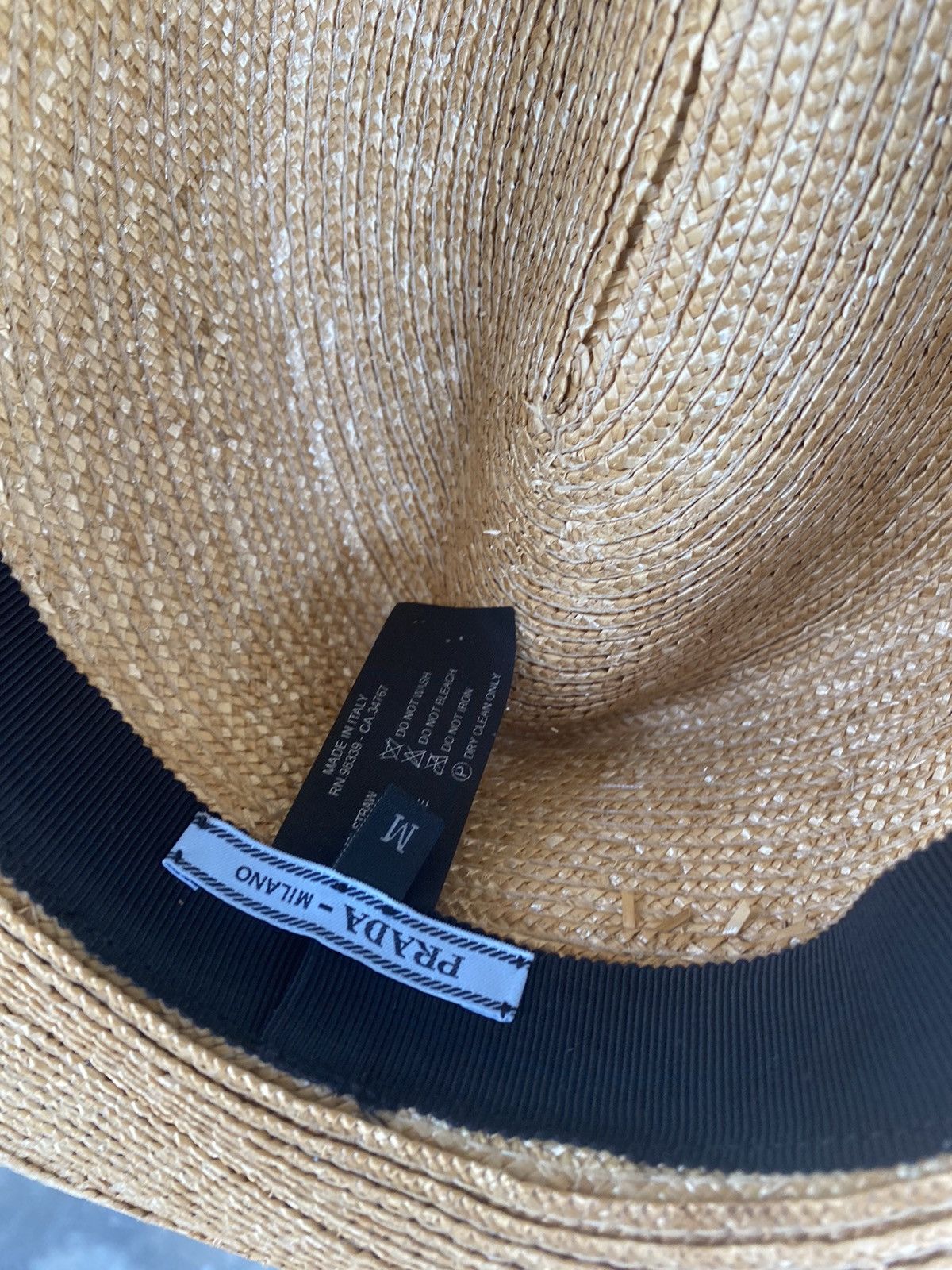 Designer × Prada prada straw hat Size ONE SIZE - 4 Thumbnail
