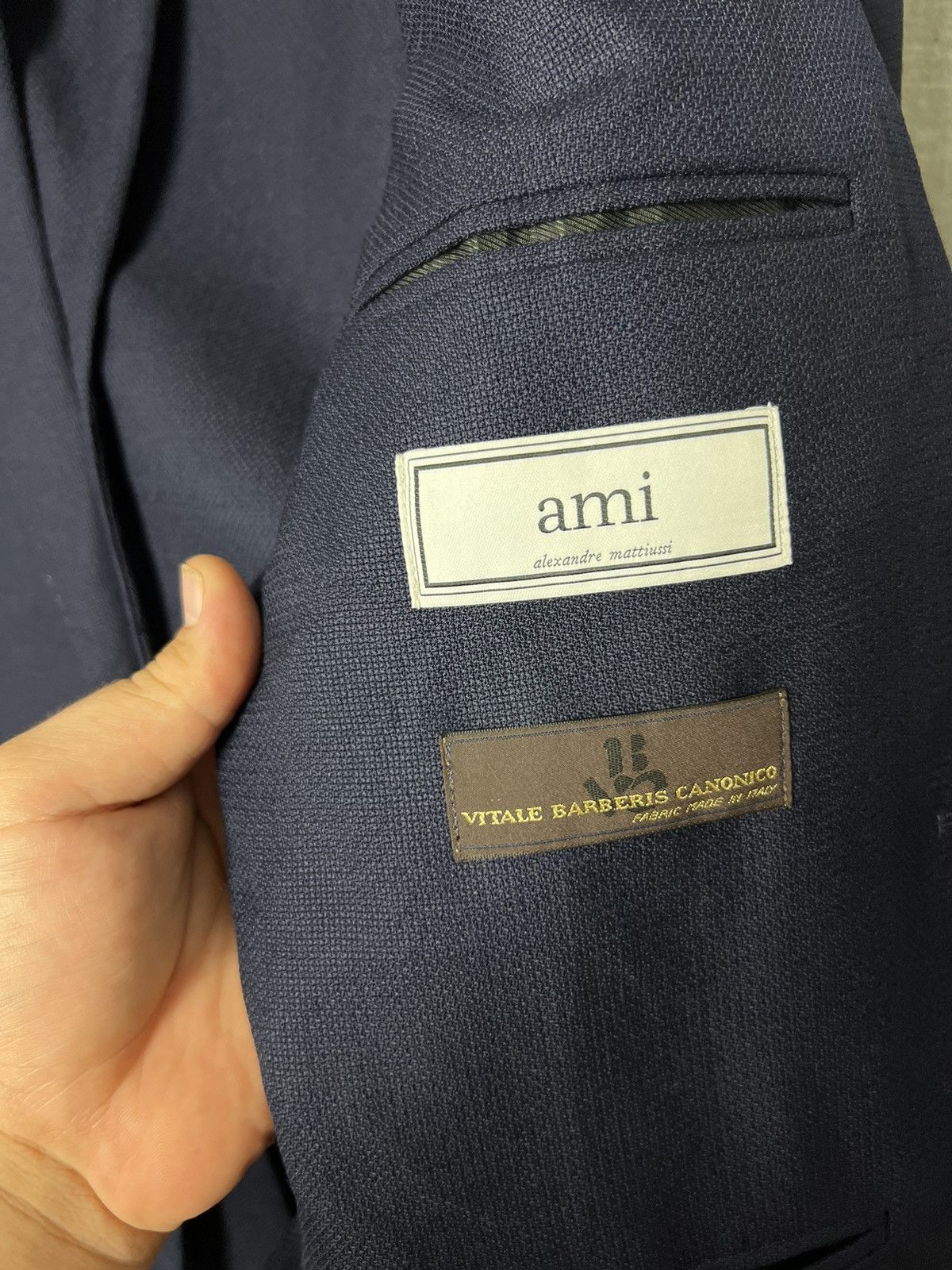 AMI AMI Alexandre Mattiussi x Vitale Barberis Canonico Blazer Size US M / EU 48-50 / 2 - 13 Thumbnail