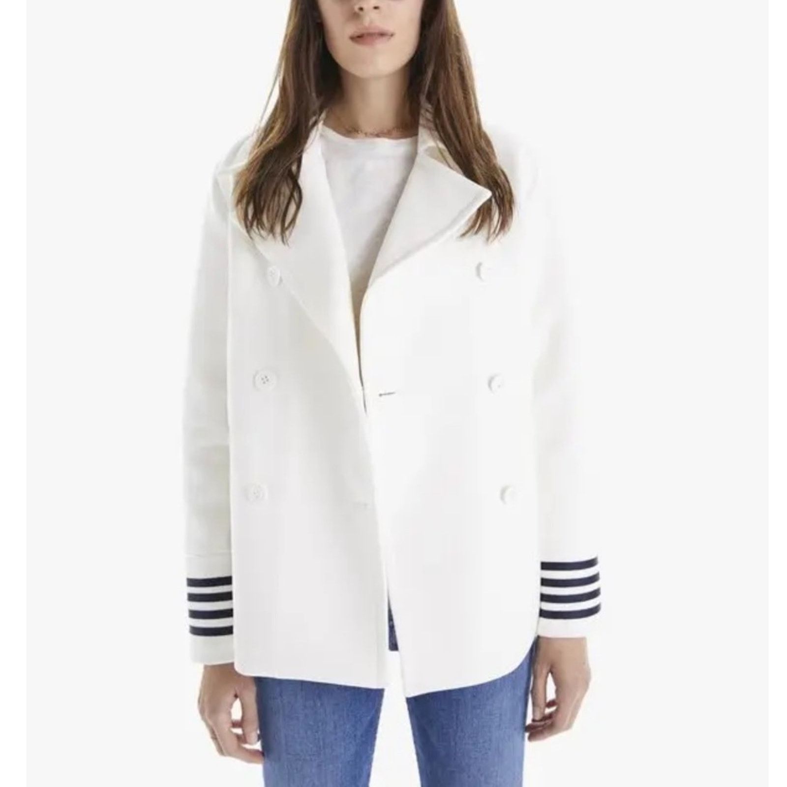 MOTHER MOTHER Double-Breasted Nautical Peacoat- Ships Ahoy Size S Size S / US 4 / IT 40 - 2 Thumbnail
