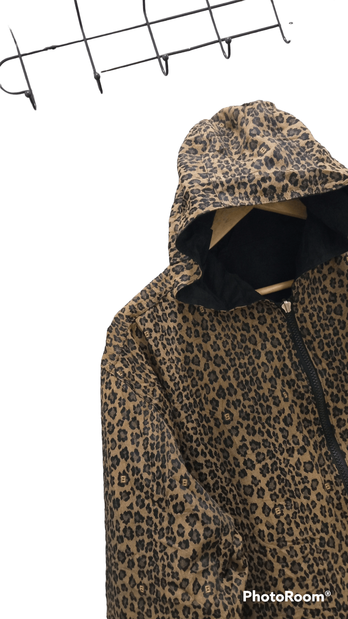 Fendi × Vintage 🔥🔥Vtg Fendi Leopard Big Logo Spellout Reversible Jacket Size US L / EU 52-54 / 3 - 8 Thumbnail