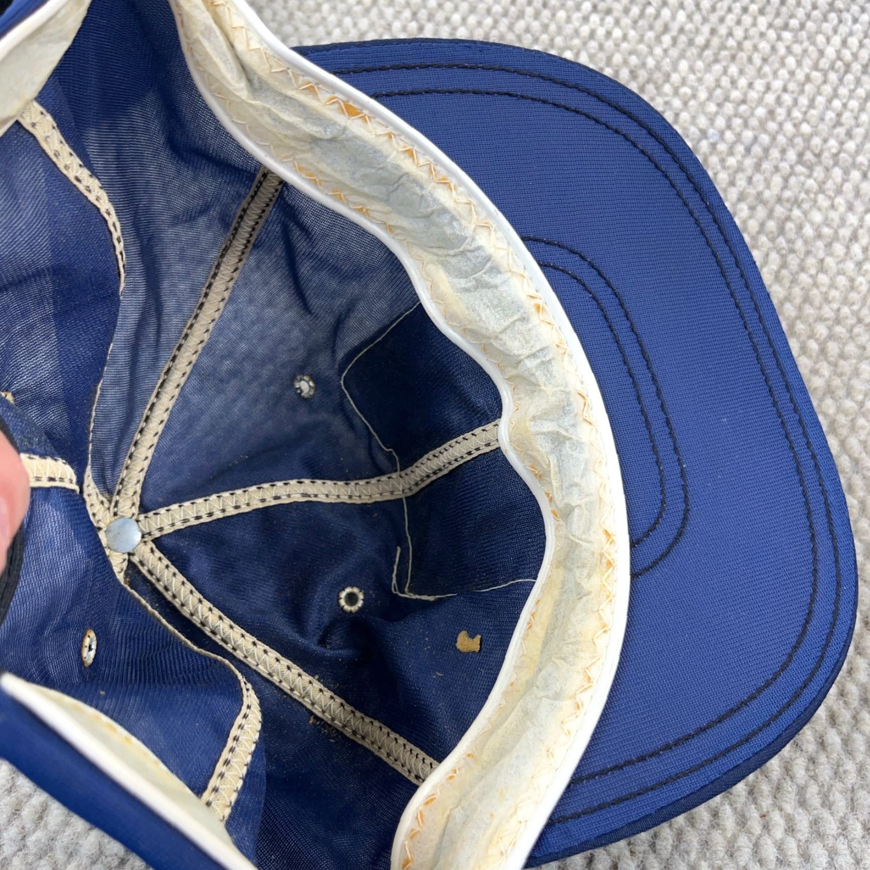 Vintage VINTAGE Louisville MFG Tractor Trucker Hat Made in USA Men Adjustable Blue 80s 90s Farming Outdoor Outdoor Workwear Size ONE SIZE - 6 Thumbnail