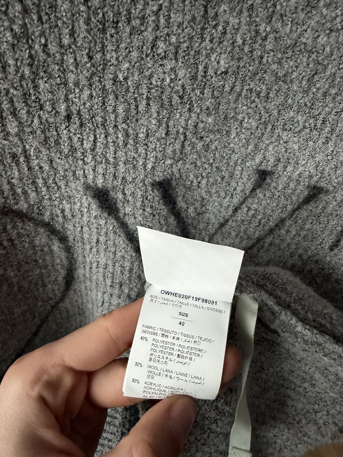 Off-White OFF WHITE vintage knitted sweater Virgil Abloh archive Size US M / EU 48-50 / 2 - 6 Thumbnail