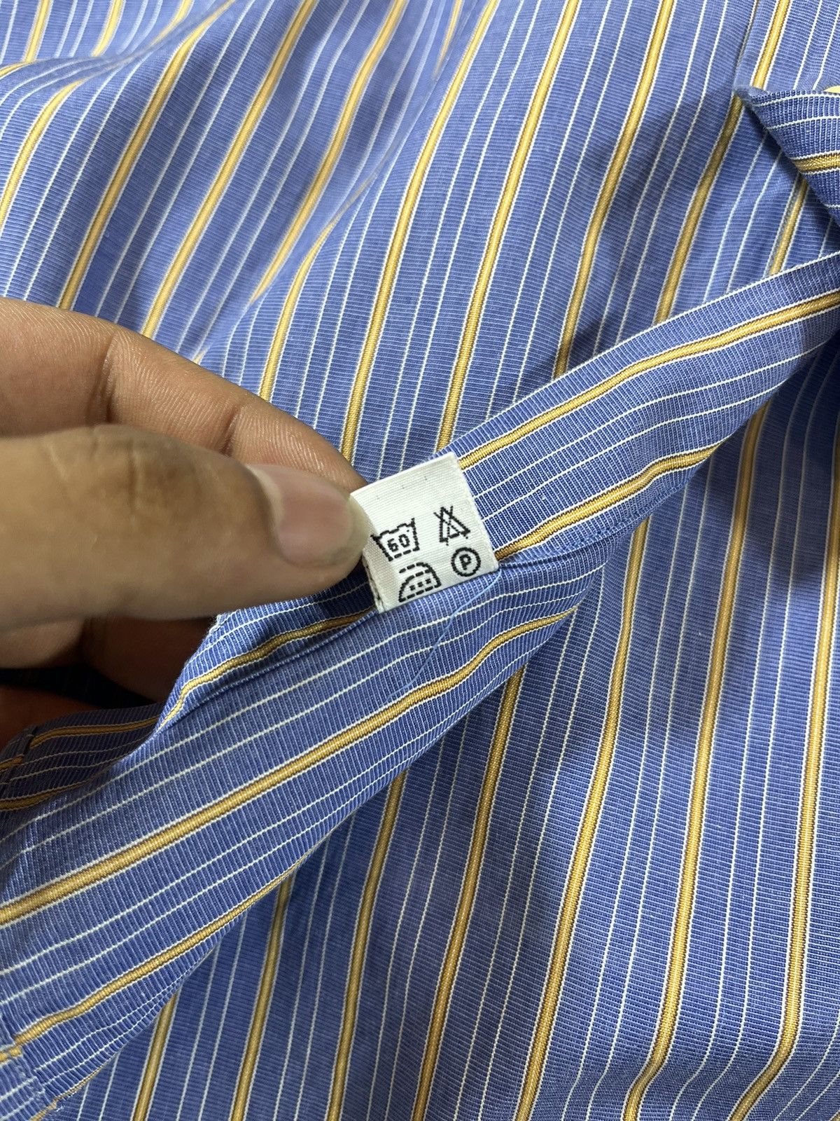 Celine CELINE Homme Vintage Striped ButtonUp Shirt – Made in France Size US XL / EU 56 / 4 - 9 Thumbnail