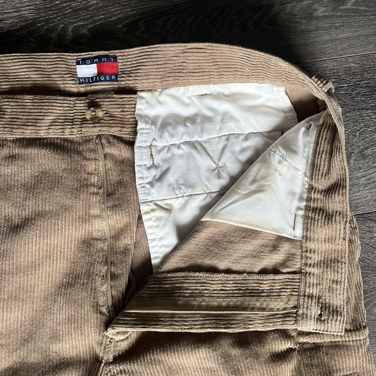 Tommy Hilfiger Vintage 1990s Tommy Hilfiger Corduroy Cargo Straight Pants Size US 34 / EU 50 - 10 Thumbnail