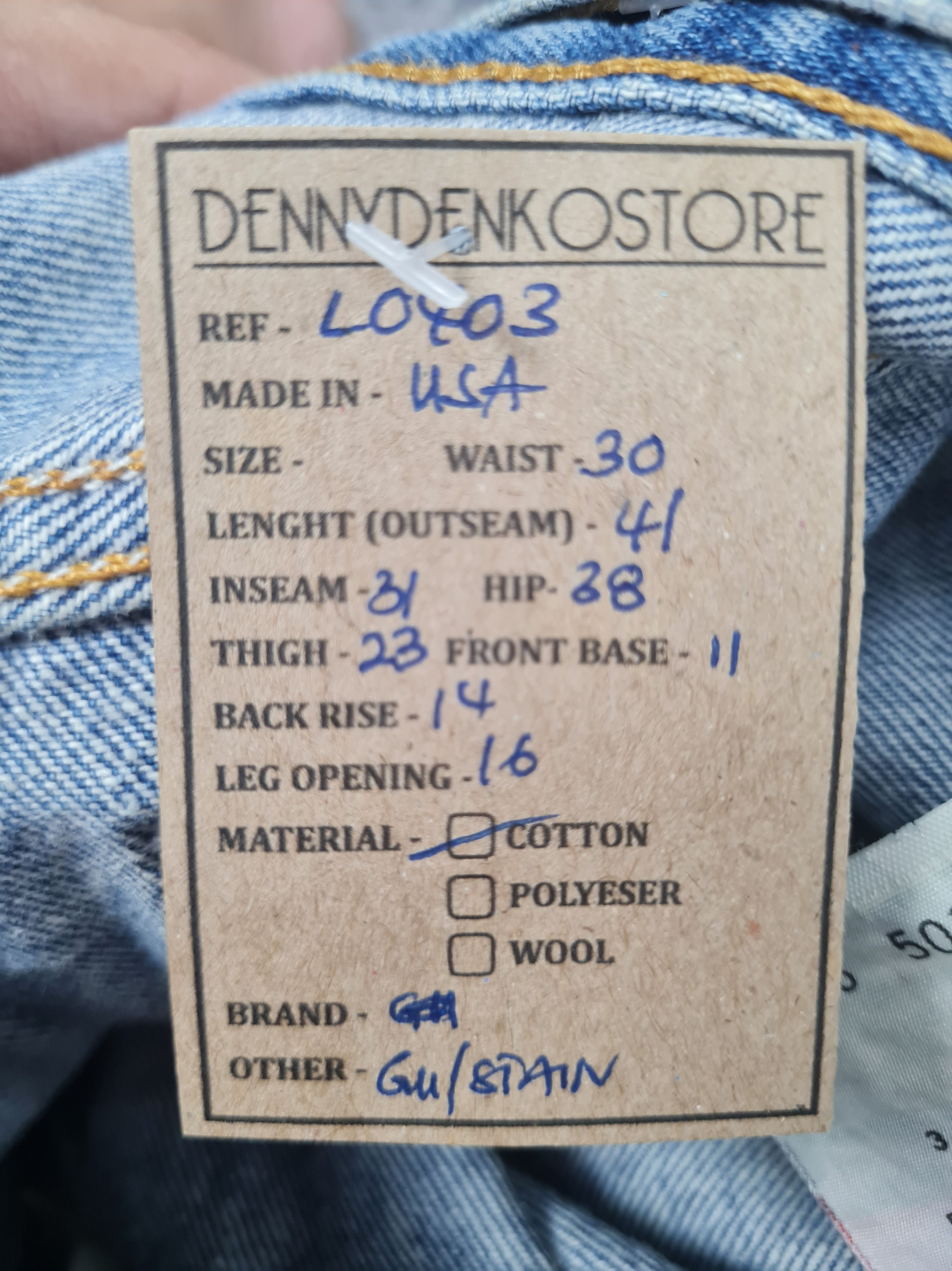 Levi's Vintage Clothing Vtg 90's LEVIS 501 Bleach Design Rust Jeans L0403 Size 30X31 Size US 30 / EU 46 - 21 Thumbnail