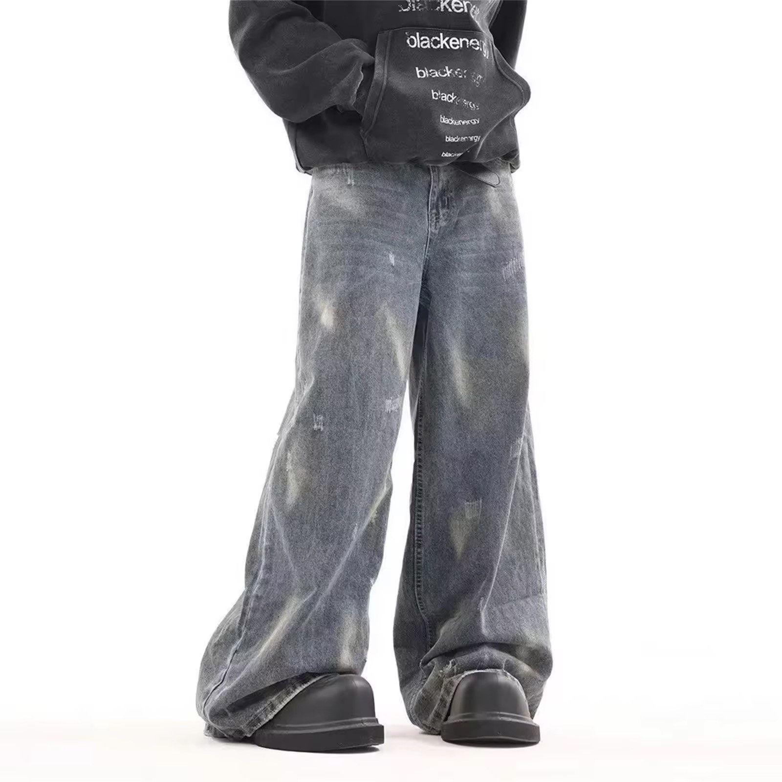 Japanese Brand × Jean Vintage Wash Baggy Jean Size US 29 - 1 Thumbnail