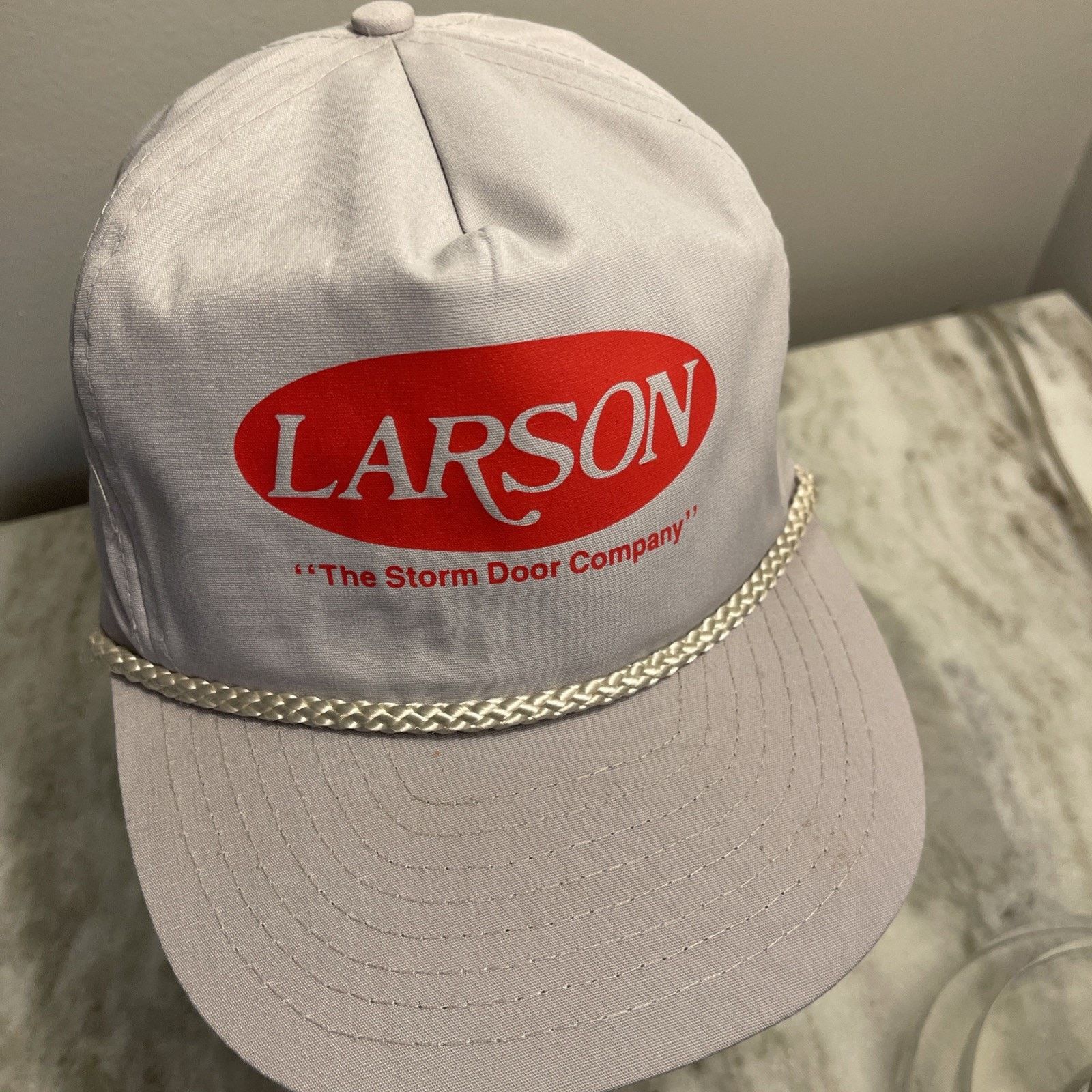 Vintage Vintage Larson The Storm Door Company Rope Hat Zip-Back 90s Size ONE SIZE - 2 Thumbnail
