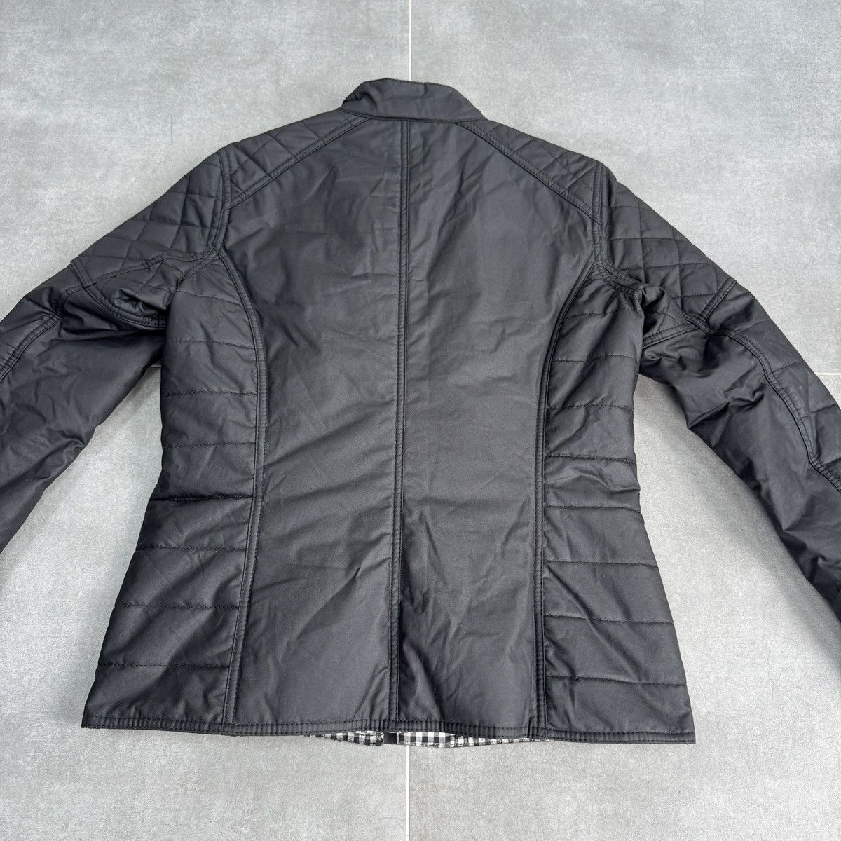 Barbour Barbour International Black Streak Axle Waxed Quilted Jacket Size L / US 10 / IT 46 - 21 Thumbnail