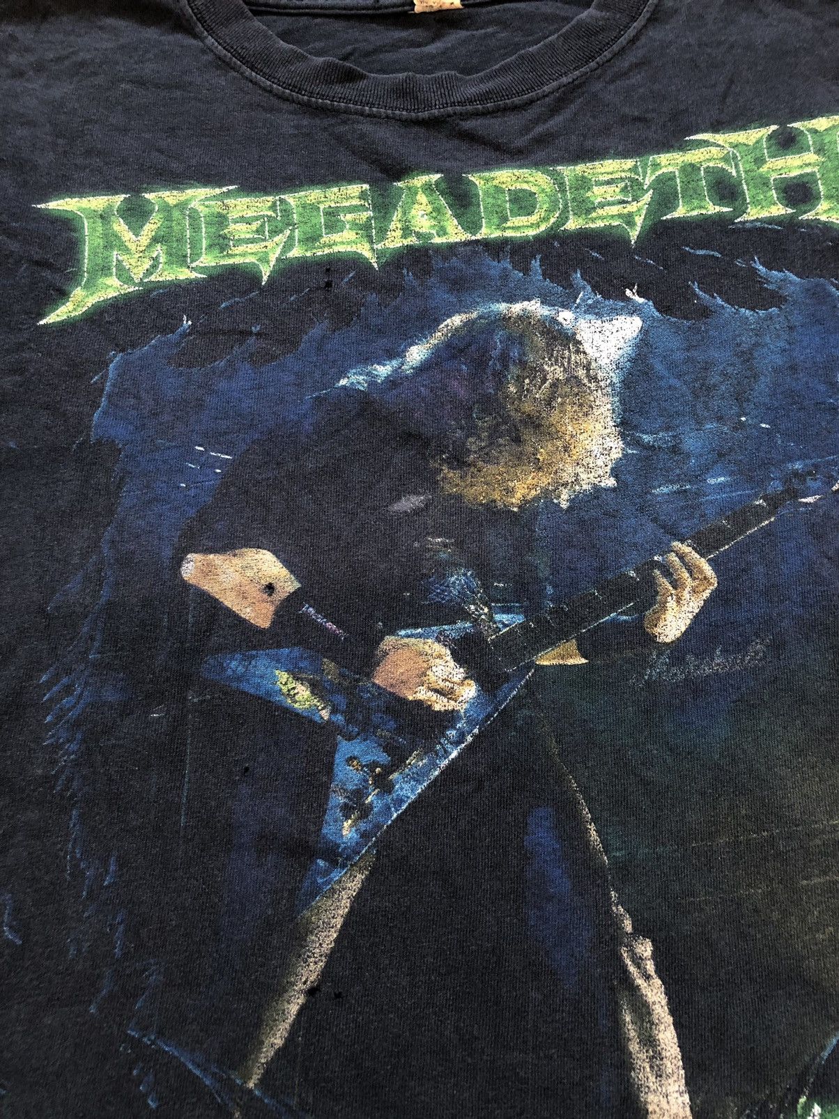 Vintage Tshirt Meeadeth Dave Mustaine Vintage 90’s Size US L / EU 52-54 / 3 - 2 Thumbnail