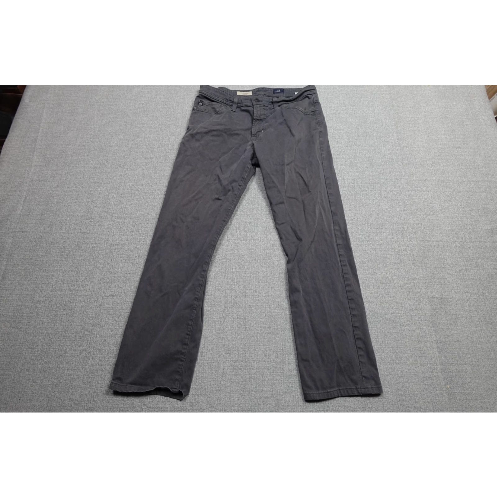 Vintage AG Adriano Goldschmied The Graduate Pants Mens 32x29 Gray Tailored Leg Made USA Size US 32 / EU 48 - 3 Thumbnail