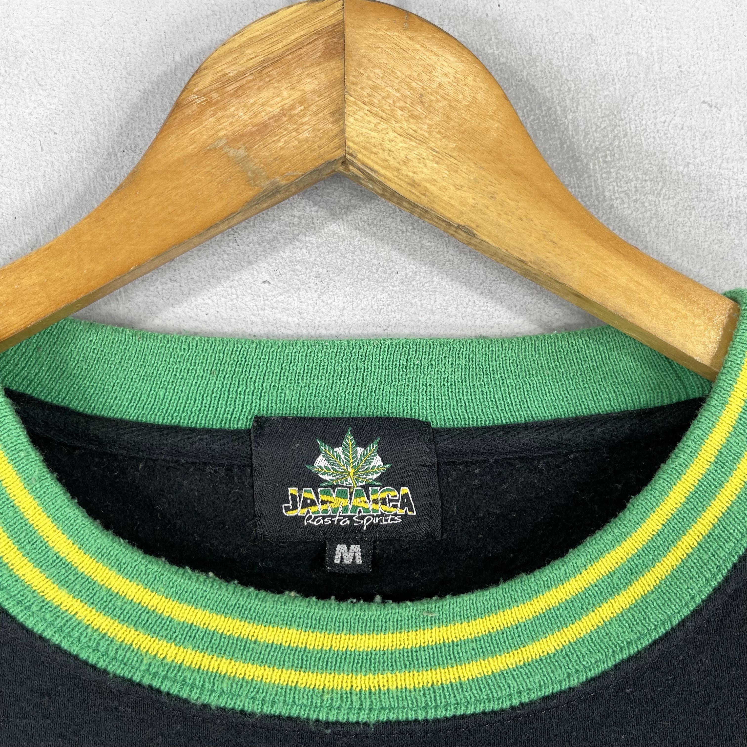 Bob Marley Vintage 90's JAMAICA Crewneck Big Logo Rasta Sweatshirt Size M / US 6-8 / IT 42-44 - 10 Thumbnail