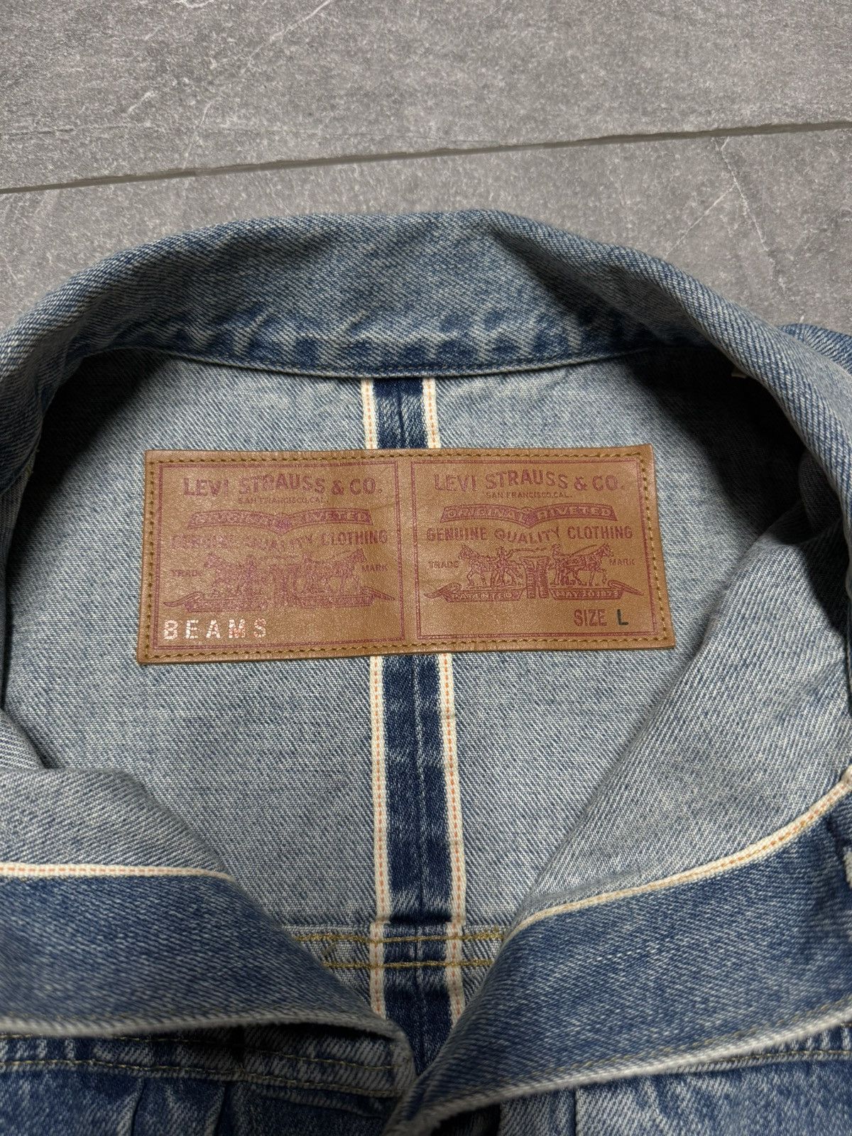 Beams Japan × Levi's Beams x Levi’s Super Wide V2 Denim Jacket Size US L / EU 52-54 / 3 - 4 Thumbnail