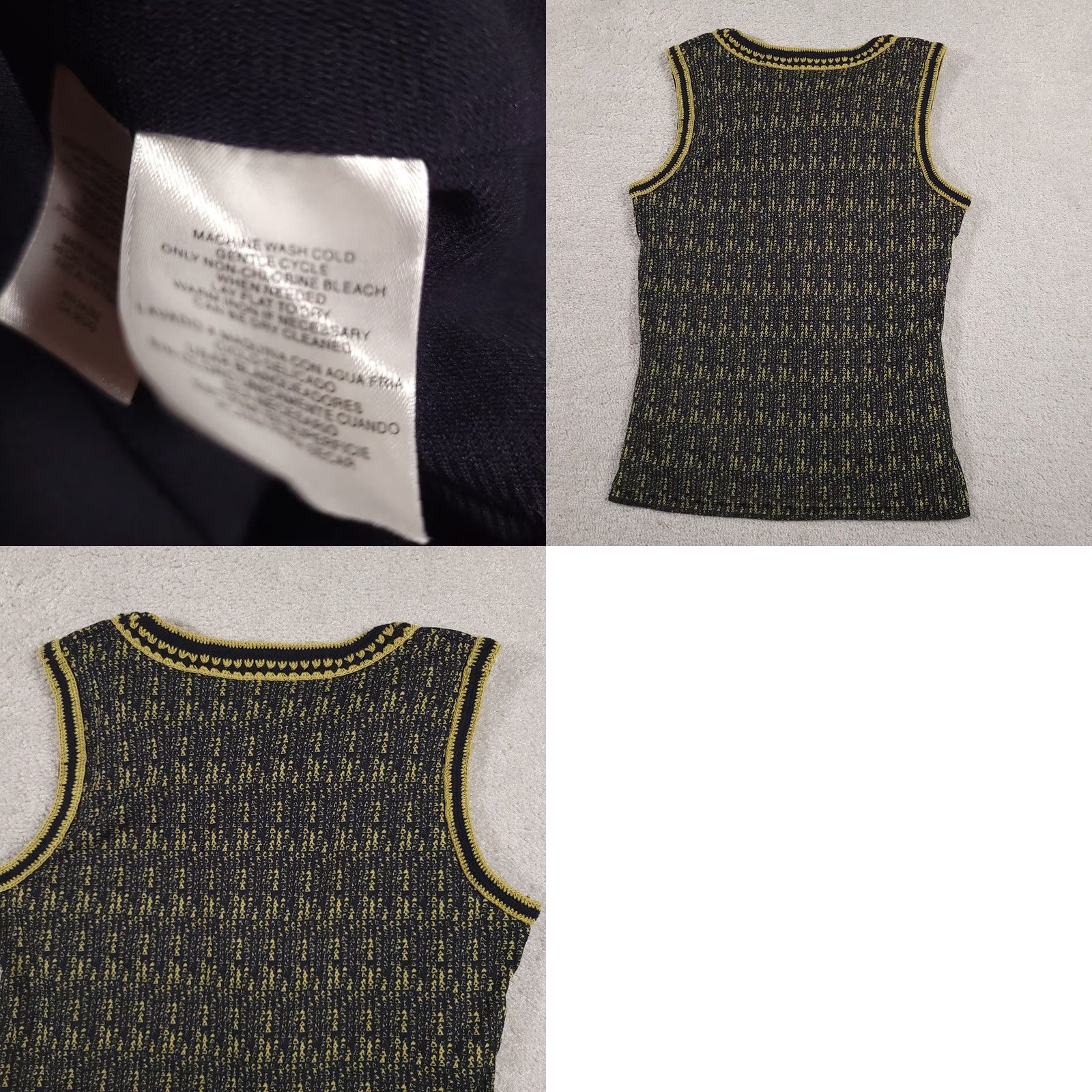 Jones New York Jones New York Sleeveless Top Womens Medium Black Yellow Embroidered Boho Tunic Size M / US 6-8 / IT 42-44 - 9 Thumbnail
