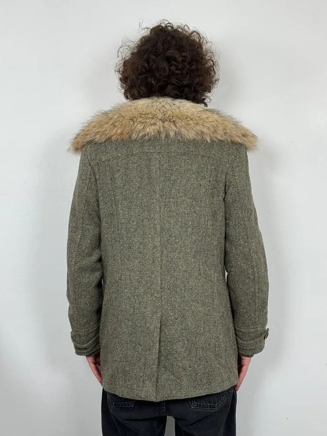 Dolce & Gabbana 2000s Dolce & Gabbana Fur Collar Grey Wool Imperial Jacket Size US M / EU 48-50 / 2 - 3 Thumbnail