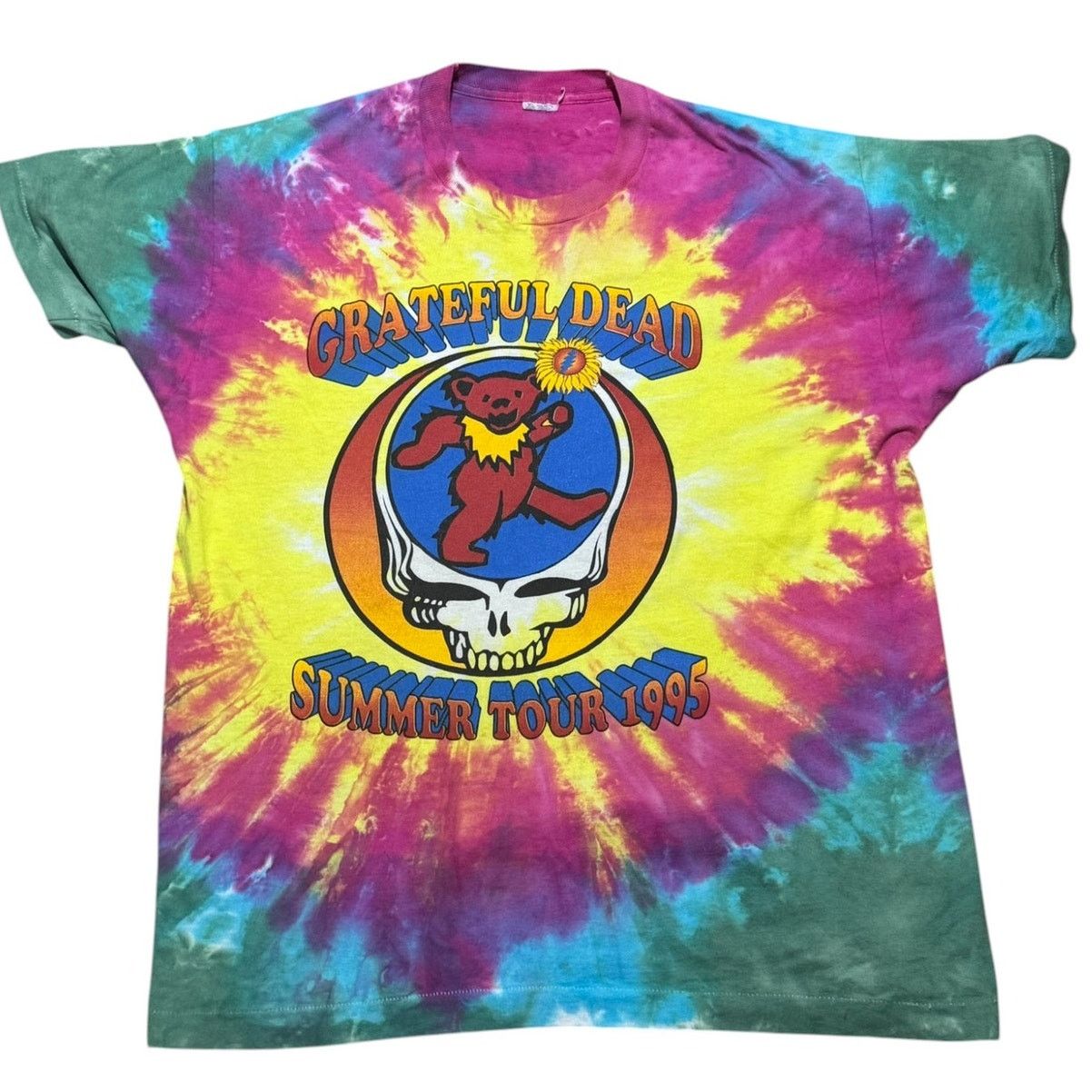 Liquid Blue Vintage 1995 Grateful Dead Summer Tour Tie Dye T-Shirt XL Size US XL / EU 56 / 4 - 1 Thumbnail